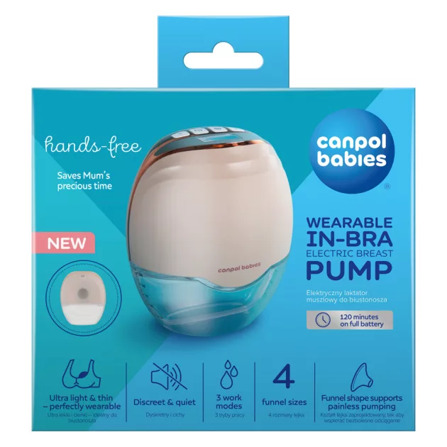 Canpol babies Hands-Free hordozható, kéz nélküli elektromos mellszívó