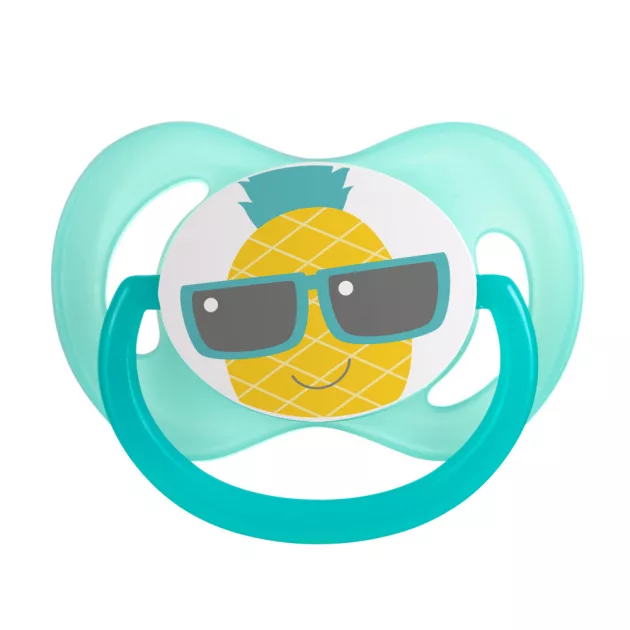 Canpol babies Szimmetrikus szilikon cumi, 6-18 hónapos babának, SO COOL - türkiz