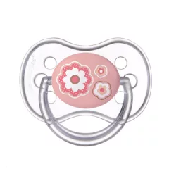   Canpol babies Szilikon szimmetrikus cumi, 0-6hó, NEWBORN BABY - pink