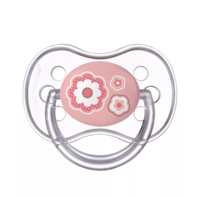 Canpol babies Szilikon szimmetrikus cumi, 6-18hó, NEWBORN BABY - pink