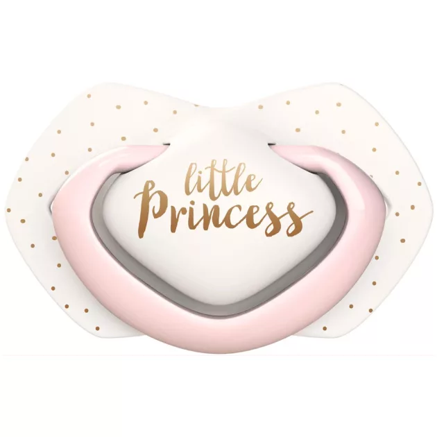 Canpol babies Szilikon szimmetrikus cumi, 0-6hó, 2db, ROYAL BABY - rózsaszín