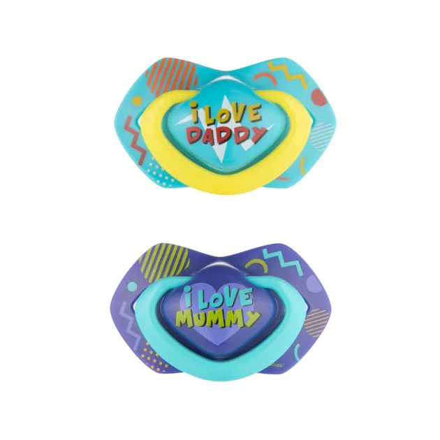 Canpol babies Szimmetrikus szilikoncumi készlet, Light touch, 0-6hó, NEON LOVE, 2db