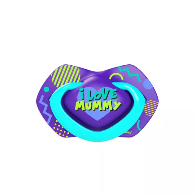 Canpol babies Szimmetrikus szilikoncumi készlet, Light touch, 0-6hó, NEON LOVE, 2db