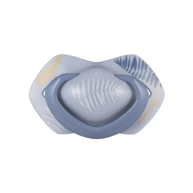 Canpol babies Szilikon szimmetrikus cumi, Light touch, 0-6hó, 2db, GOLD - kék