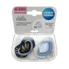 Canpol babies Szilikon szimmetrikus cumi, Light touch, GOLD, 6-18hó, 2db - kék