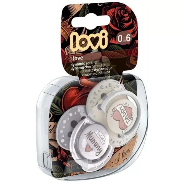 LOVI Dinamikus nyugtató I LOVE cumi 0-6hó 2 db