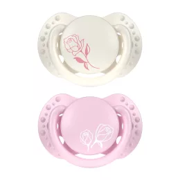  LOVI Mini szilikon dinamikus cumi PETITE ROSE 0-2hó 2db lány