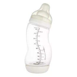  Canpol babies S-alakú, széles nyakú, anti-kólikás cumisüveg, 310 ml