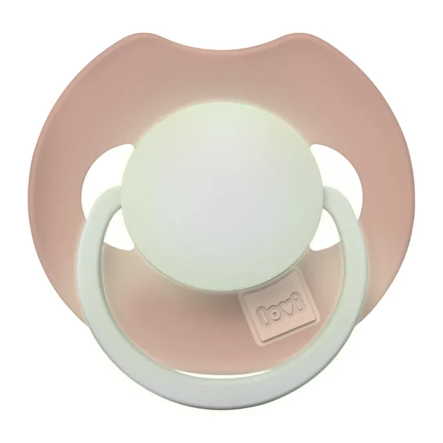 LOVI Világító dinamikus szilikon cumi PRIME 0-6hó 1db - Blush