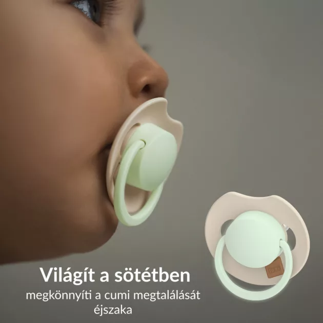 LOVI Világító dinamikus szilikon cumi PRIME 0-6hó 1db - Blush
