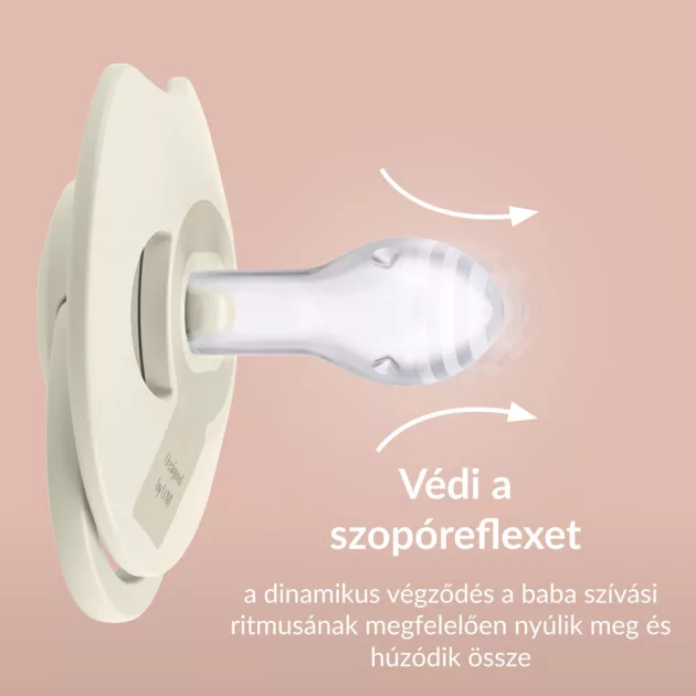 LOVI Világító dinamikus szilikon cumi PRIME 0-6hó 1db - Blush