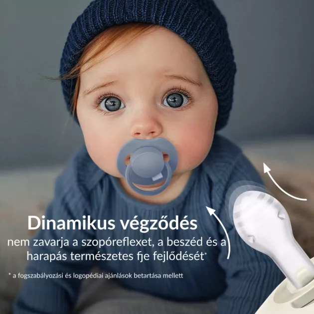 LOVI Világító dinamikus szilikon cumi PRIME 0-6hó 1db - Blush