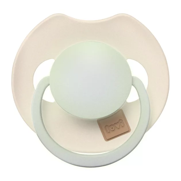 LOVI Világító dinamikus szilikon cumi PRIME 18hó+ 2db - Ivory/Blush