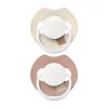 LOVI Világító dinamikus szilikon cumi PRIME 18hó+ 2db - Ivory/Blush