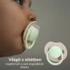 LOVI Világító dinamikus szilikon cumi PRIME 18hó+ 2db - Ivory/Blush