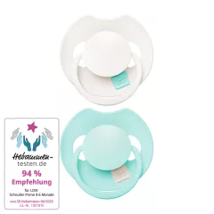  LOVI PRIME Tutti Frutti szilikon dinamikus cumi 0-6hó 2db Lagoon/Mint Cream