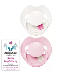   LOVI PRIME Tutti Frutti szilikon dinamikus cumi 0-6hó 2db Rose/Rose Cream