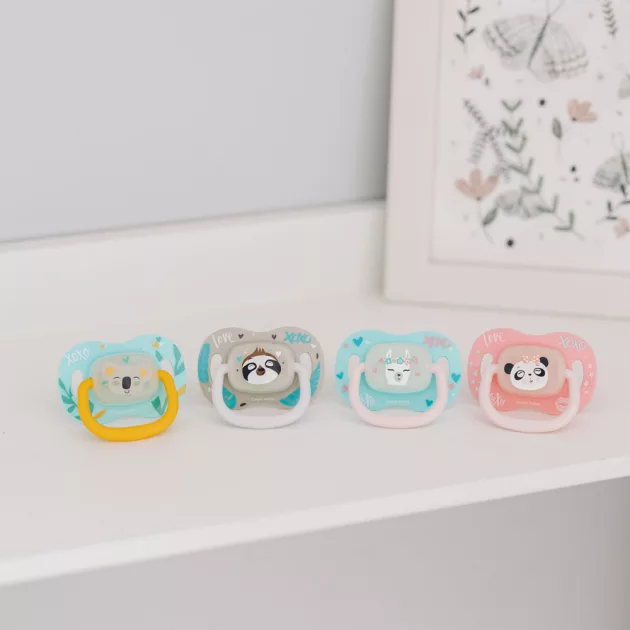 Canpol babies Szilikon cseresznye alakú cumi EXOTIC ANIMALS 0-6hó - panda