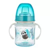 Canpol babies Szilikon ivócsőrős tanulópohár, világító fogantyúval, EXOTIC ANIMALS, 120 ml, kék