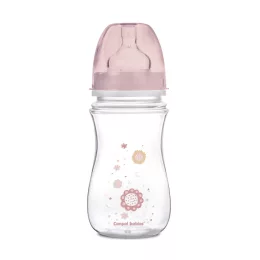   Canpol babies Anti-kólikás cumisüveg, EasyStart, NEWBORN BABY, 240 ml - pink