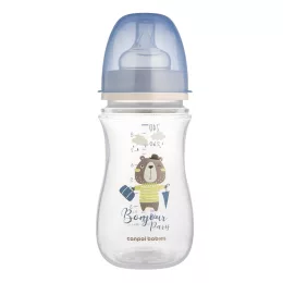   Canpol babies Anti-kólikás cumisüveg, 240 ml, Easy Start BONJOUR PARIS - kék