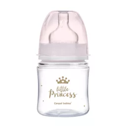   Canpol babies Anti-kólikás cumisüveg, EasyStart, ROYAL BABY, 120 ml - pink