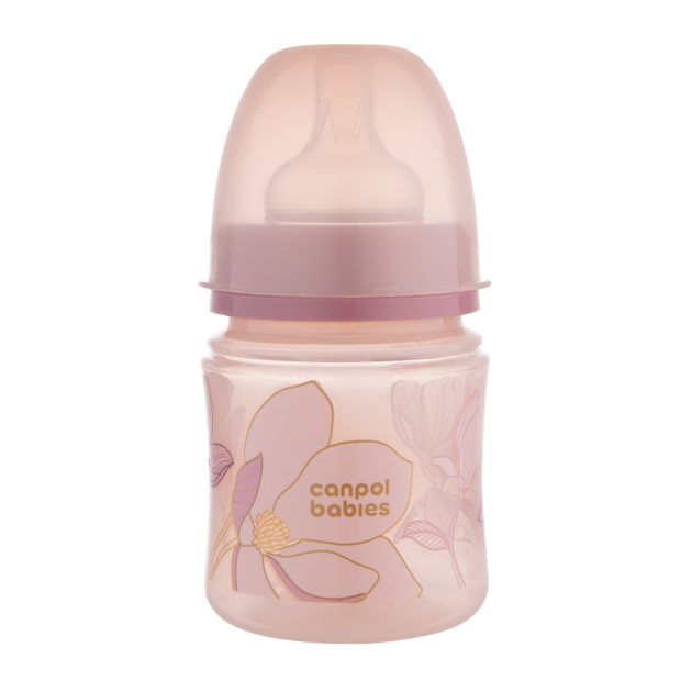 Canpol babies Anti-kólikás cumisüveg EasyStart GOLD 120ml pink