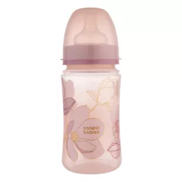   Canpol babies Anti-kólikás cumisüveg, EasyStart, GOLD, 240 ml - pink