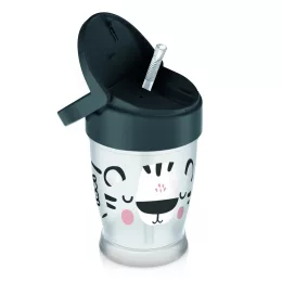   LOVI Szívószálas itatópohár JUNIOR 250 ml 11hó+ Salt&Pepper