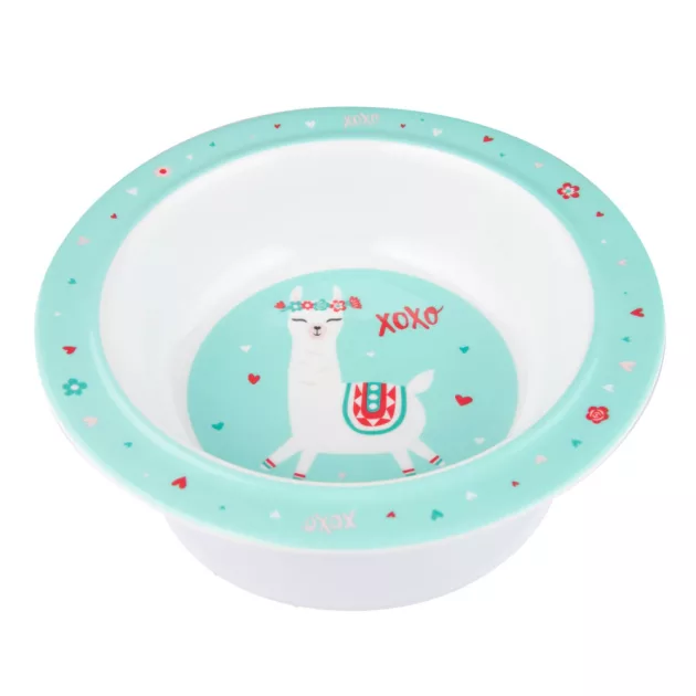 Canpol babies Melamine tál tapadókoronggal, 270ml, EXOTIC ANIMALS - türkiz