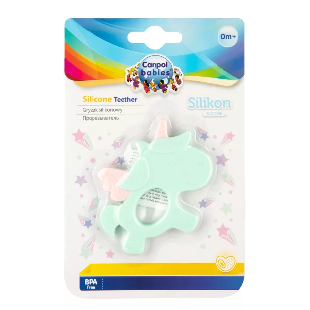 Canpol babies Szilikon rágóka - UNICORN 