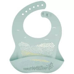 Canpol babies Szilikon előke zsebbel - zöld