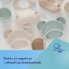Canpol babies Szilikonos, osztott tányér tapadókoronggal, Mackó - zöld