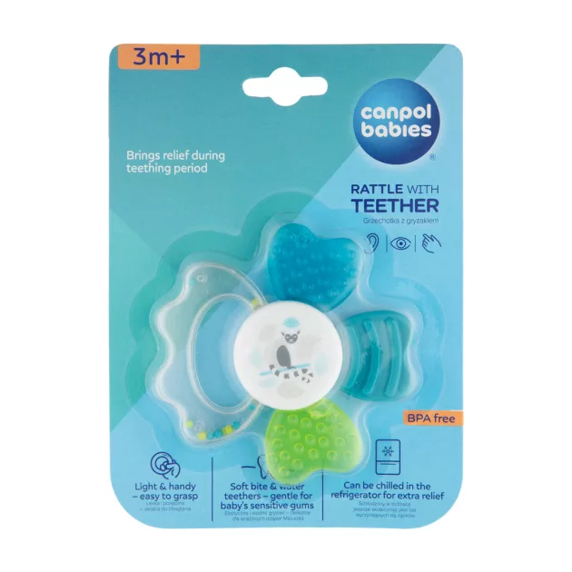 Canpol babies Vizes rágóka csörgővel - STAR