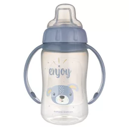   Canpol babies Tanulópohár szilikon ivócsőrrel, CUTE ANIMALS, 320ml, kutya