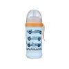 Canpol babies Sport itatópohár, cseppmentes szilikon szívószállal, 350 ml, RACING - világoskék