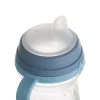 Canpol babies Itatópohár szilikonos ivócsőrrel, FirstCup, 150 ml, Bonjour Paris - kék
