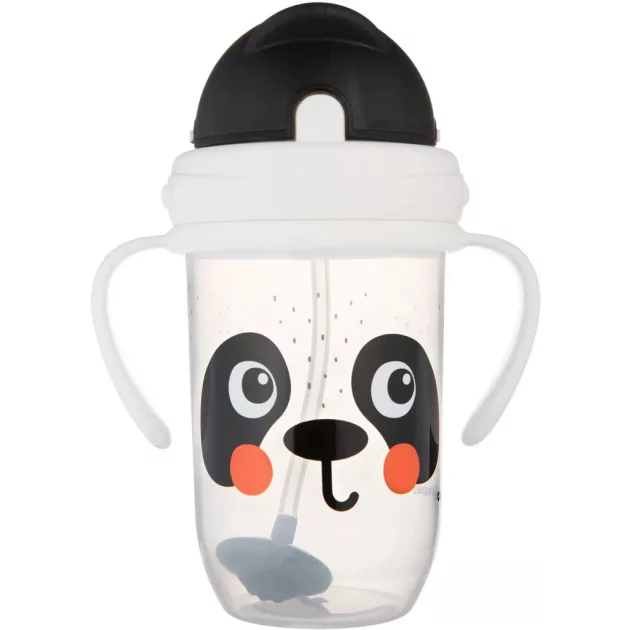 Canpol babies Súlyozott szívószálas itatópohár, 270ml, BabiesBoo, panda