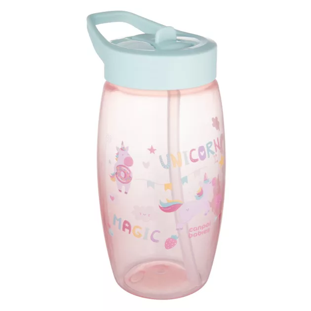 Canpol babies Sport billenő ivócsőrös kulacs, Unicorns, 400 ml