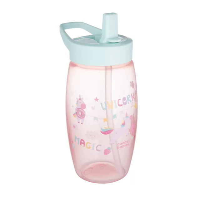Canpol babies Sport billenő ivócsőrös kulacs, Unicorns, 400 ml