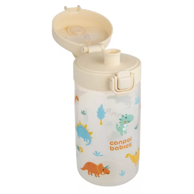 Canpol babies JUNIOR gyermek kulacs 400 ml bézs