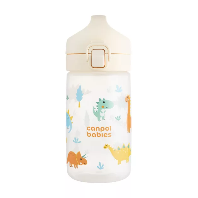 Canpol babies JUNIOR gyermek kulacs 400 ml bézs