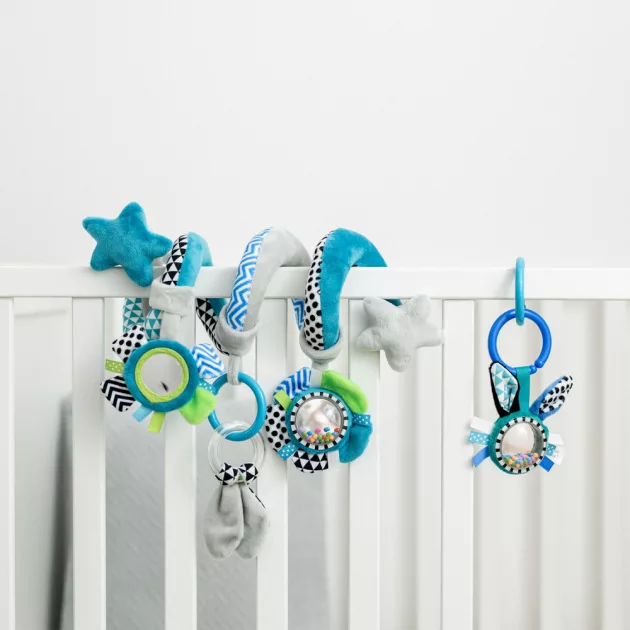 Canpol babies Spirál játék a babakocsira/gyermekágyra - ZigZag kék