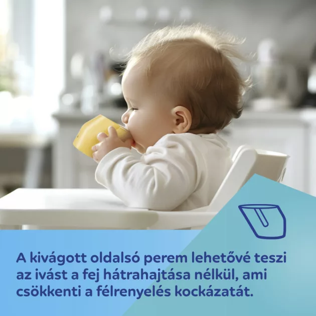 Canpol babies Itatópohár SMART 180 ml 12hó+ - sárga