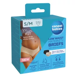 Canpol babies MumFIT alacsony derekú kismama bugyi S/M 2 db