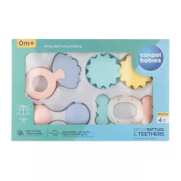 Canpol babies Első csörgőszett, PASTEL