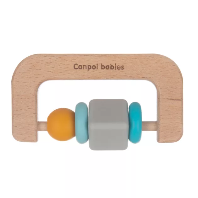 Canpol babies Fa és szilikon rágóka