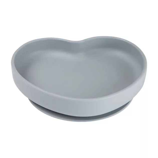 Canpol babies Szilikonos tányér tapadókoronggal, HEART - kék