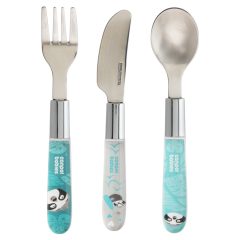 Canpol babies Fém evőeszközök EXOTIC ANIMALS 3db - kék