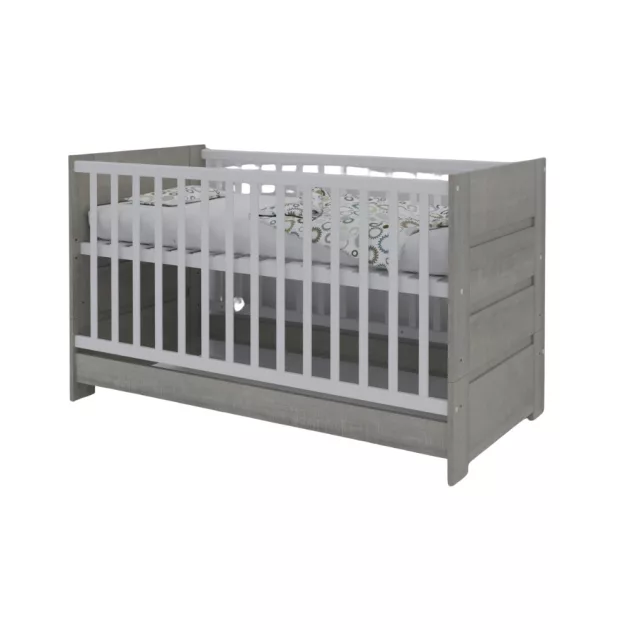 Todi Cube 2 70x140-es átalakítható babaágy + Cube 2 3 fiókos komód + pelenkázó toldalék